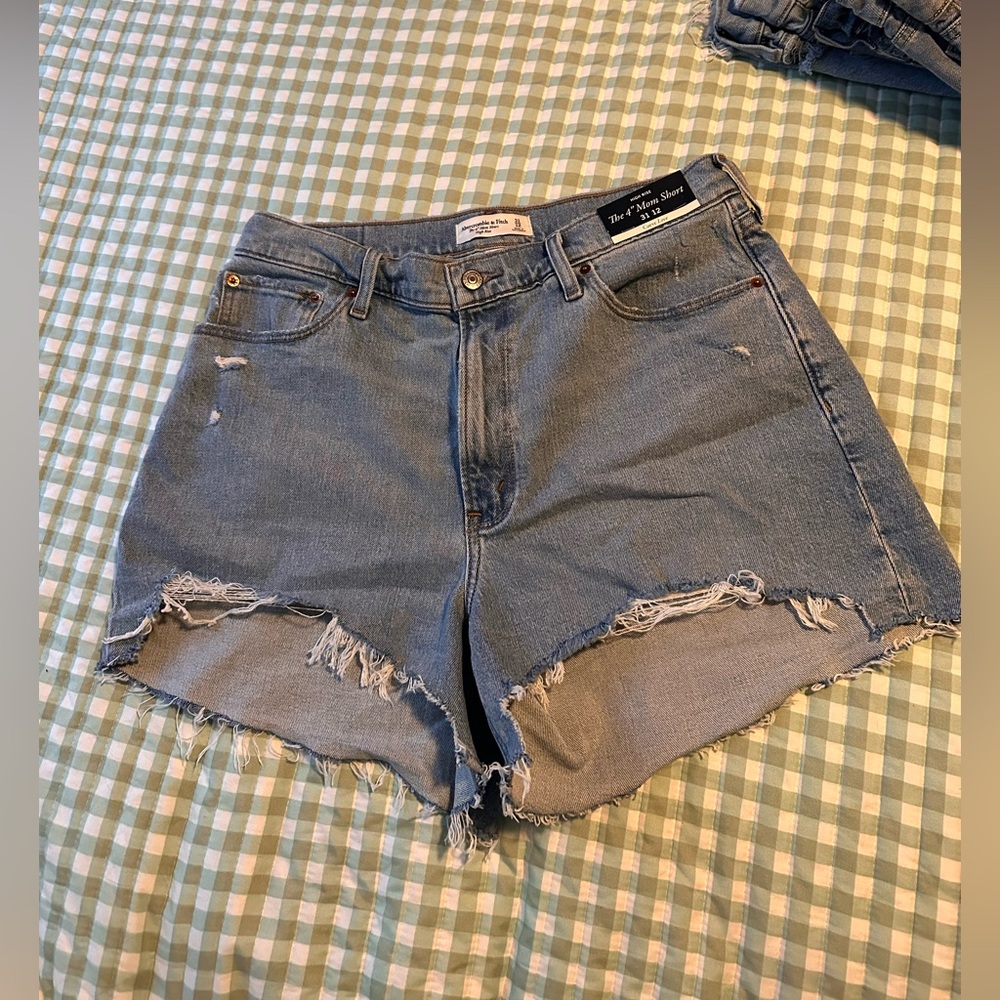 Abercrombie & Fitch Blue Jean Shorts